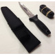 Parà Sub M knife with nylon house - Inox - Blade Length 15cm - Black Color - KV-APARA - AZZI SUB (ONLY SOLD IN LEBANON)
